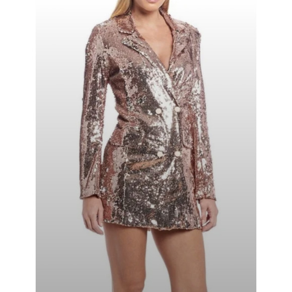 Endless Rose Dresses & Skirts - NWT Endless Rose Reversible Pink Sequined Blazer / Dress - X-Small